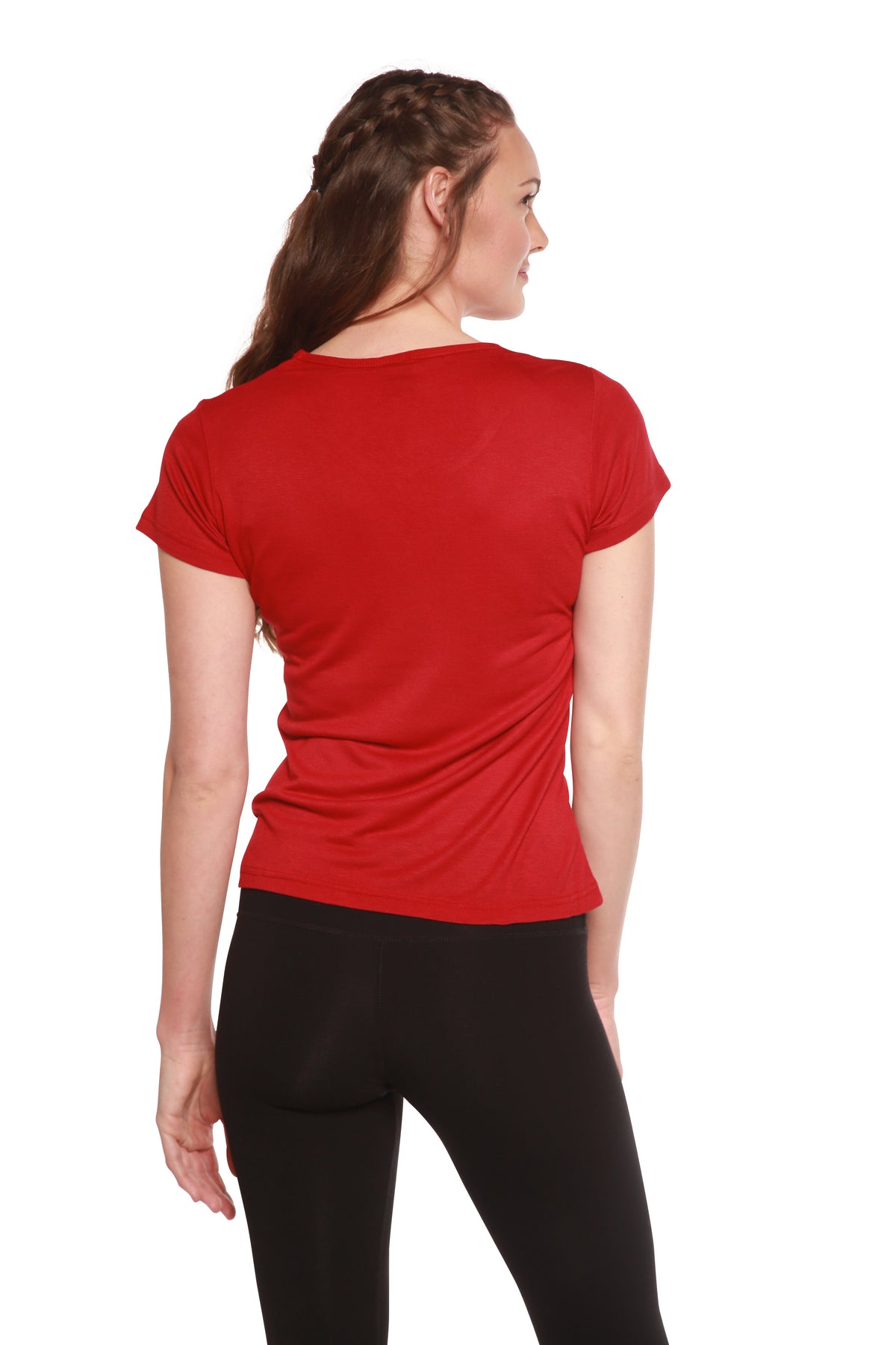 Women's 100% Bamboo Viscose Scoop Neck Short Sleeve T-Shirt