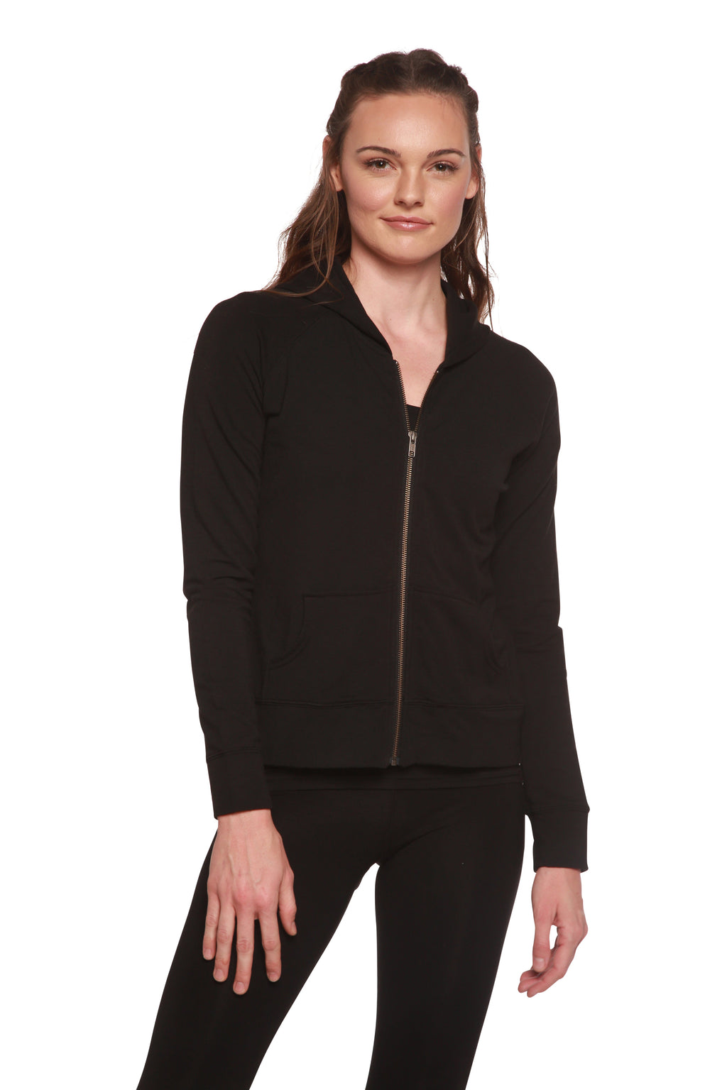 Women's Bamboo French Terry Zip Hooded Sweatshirt